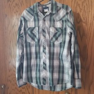 Men's Wrangler long sleeve button down